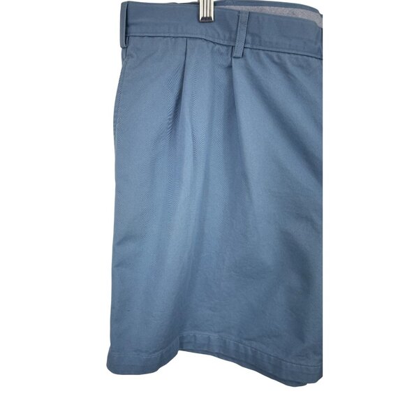 Lands End Mens Blue Pleated Chino Shorts Size 42 - Picture 5 of 10
